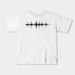 sound wave graphic audiology ear doctor Kids T-Shirt